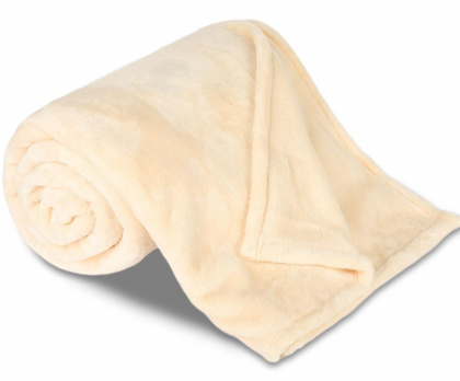 Extra teplá deka mikroflanel SLEEP WELL® 150x200cm (480 g/m2) béžová