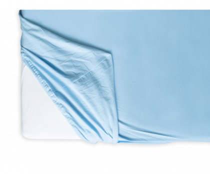 Prostěradlo JERSEY LYCRA delux Fitex - modré 180x200 cm