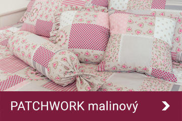 Povlečení Patchwork malina